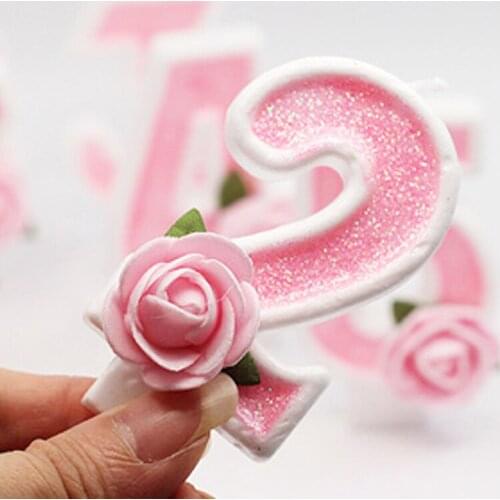 Custom childrens birthday cake decoration creative digital birthday candle arrangement romantic adult birthday party