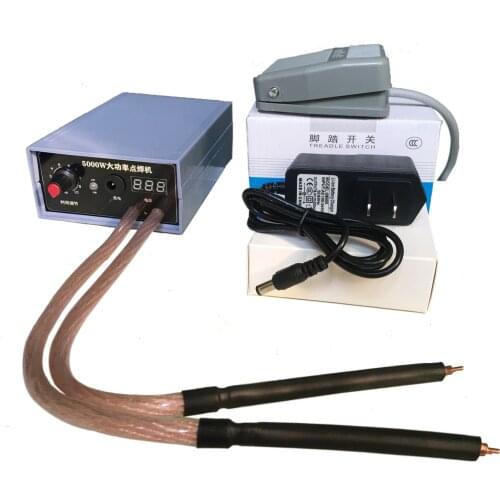 5000W Handheld Spot-welding Machine Portable Household DIY Battery Welding Machine Spot Welder Current Adjustable 18650 Battery