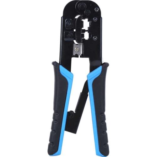 RJ45 RJ11 Networks Cable Pliers Dual-Use 8P+6P Crystal Head Crimper Cutter Crimping Stripping Tools