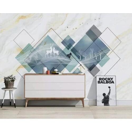 Papel de parede Nordic elk modern wallpaper,living room sofa TV background bedroom kitchen cafe bar 3d wall paper home decor