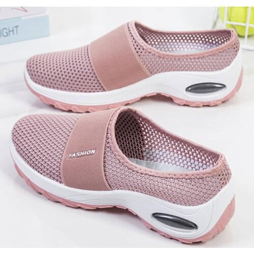 Fashion Summer Woman Flats Outdoor Slippers Comfortable Ladies Luxury Creepers Platform Shoes Mesh Women Loafers Big Size 42