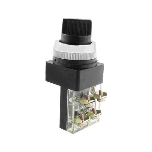 ON/OFF/ON 3 Positon Rotary Selector Select Switch Latching 4 Screw Terminal