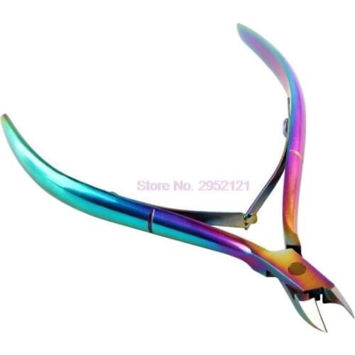 200pcs Nail Cuticle Nipper Cutter Colorful Clipper Scissor Dead Skin Remover Trimming Manicure Nail Art Tool hot