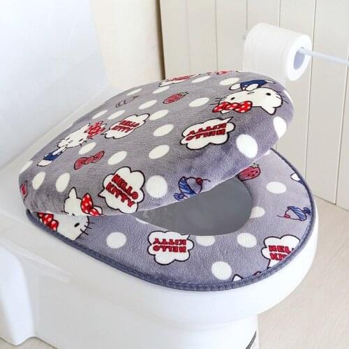 2021 Thickened Two-piece Toilet Seat Toilet Trap Bathroom Products Toilet Seat Cover Design Color Cartoon Print Toilet Cushion