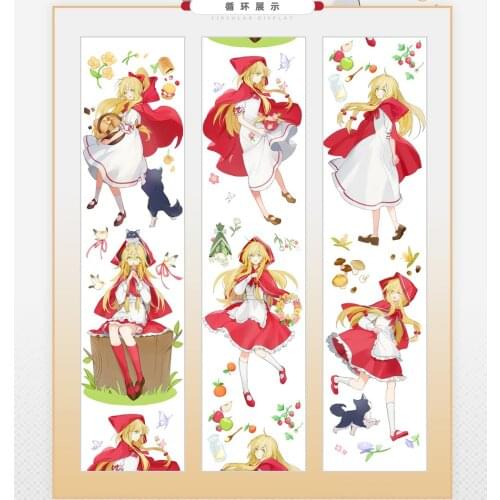 5cmx2m Little Red Hood Cute Girl Washi Tape Kawaii Characters Special Oil Journal Collage Decoration Pet