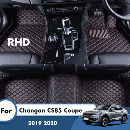 RHD Car Floor Mats For Changan CS85 Coupe 2021 2020 2019 Carpets Auto Styling Interior Accessories Custom Waterproof Decoration