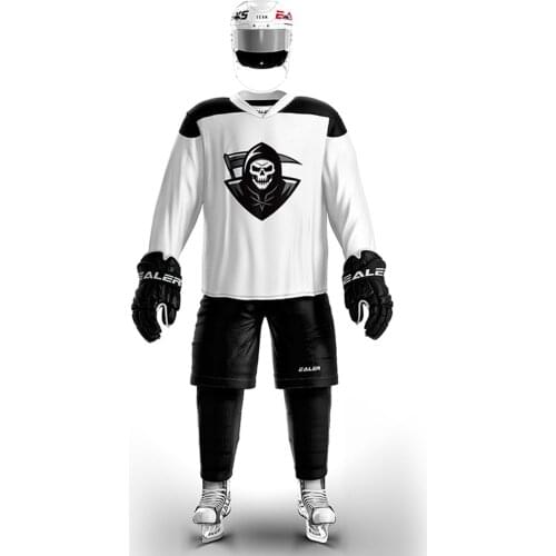 COLDOUTDOOR custom pirate ice hockey jersey white