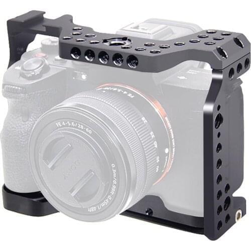 Camera Form-fitting Cage Rig For Sony Alpha A7S3 Cage A7SIII Rig Hand Grip Bracket for RX100 RX100 M3 M4 M5 M6 M7 Stabilizer Rig
