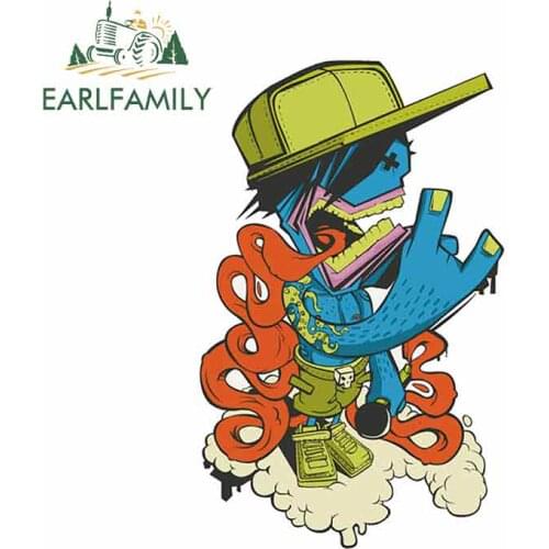 EARLFAMILY 13cm x 8.2cm For Zombie Hip Hop Fine Decal Waterproof Car Stickers DIY Vinyl Car Wrap Personality Decoration