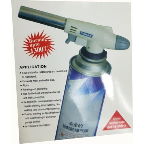 HILDA Gas Torch Flame Gun Blowtorch Cooking Soldering Butane AutoIgnition gas-Burner Lighter Heating Welding gas burner flame