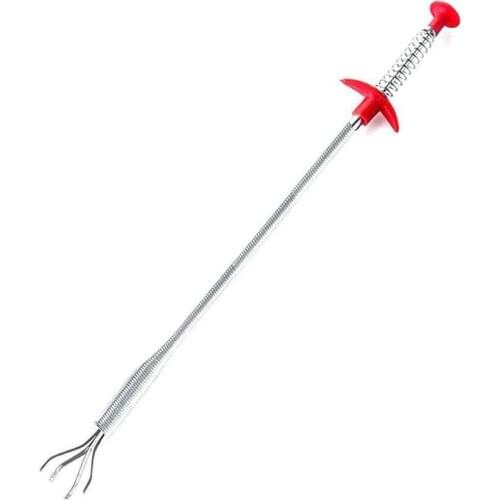 Metal Wire Drain Cleaner Bendable Sink Cleaning Hook Sewer Dredging Tool Kitchen Spring Pipe Hair Remover