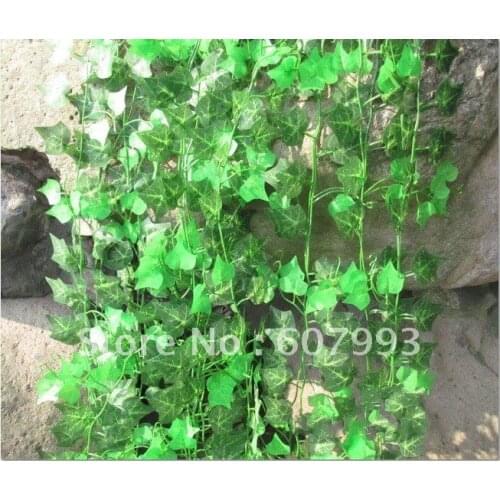 Artificial greenery plant vine, faux fabric silk ivy, fake vine boston ivy Virginia creeper, 60PCS ,EXPRESS shipping