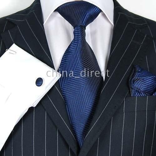Hot tie set TIE+HANKY+CUFFLINKStie cuff link Neckties,ties,cuff button 12sets/lot