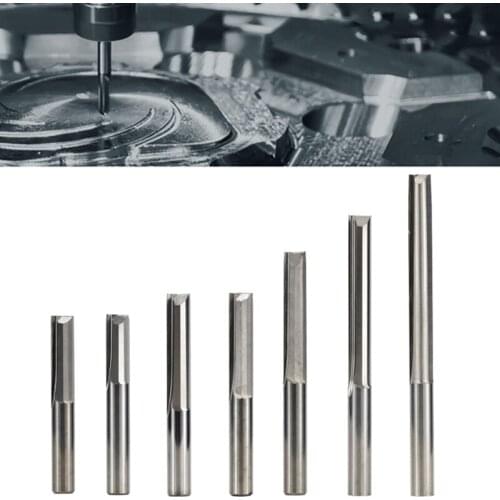 6mm Hot Shank 2 Flute Straight Slot End Mill Carbide Router Bit Milling Cutter
