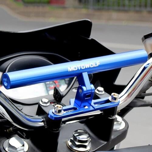 5 Colors Motorcycle Smart Bar Phone & Lamp Mount Base Motorcycle Spare Part Extra Bar Clamp Motorcycle Accessories