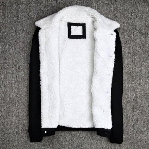 Winter Mens Thick Warm Fleece Lining Denim Jacket Black Fashion Printed Cowboy Slim Fit Outerwear Coat Male Casual Jacket 3XL