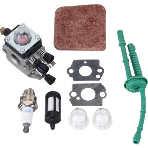 Mayitr 1set Carburetor Kit for FS38 FS45 FS46 FS55 KM55 FS85 Air Fuel Filter Gasket Carb Power Tool Parts