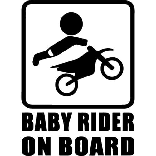 Funny Baby on Bord Car Stickers Decoration Motorcycle Auto Sticker Waterproof Decal Exterior Accessories Vinyl,16cm*12cm