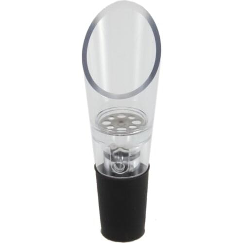 Mini Acrylic Stainless Wine Red Wine Aerator Quick 360 Degrees Rotating Wine Pourer Decanter Cap for Bottles Bar Accessories