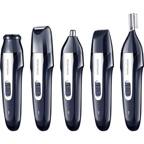 5in1 Grooming kit hair trimmer for men electric beard trimer eyebrow face shaving nose cutter mustache cutting machine