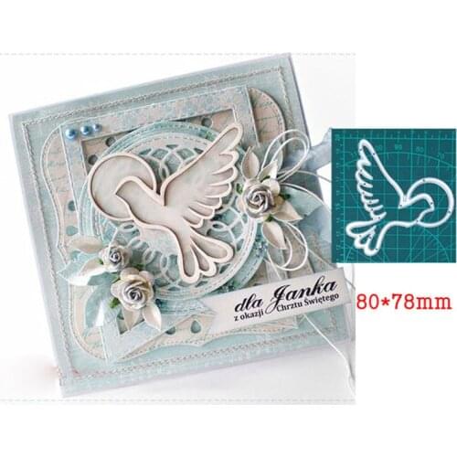 New Design Craft Peace Dove Metal Cutting Dies For Stamps Scrapbooking Stencils DIY Paper Album Cards Decoration Embossing 2020