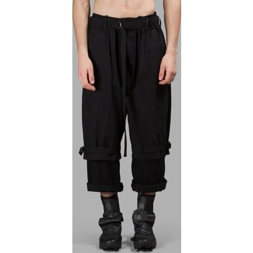 Clothing Mens GD Hair Stylist fashion Catwalk Wide leg pants loose casual pants personality plus size costumes