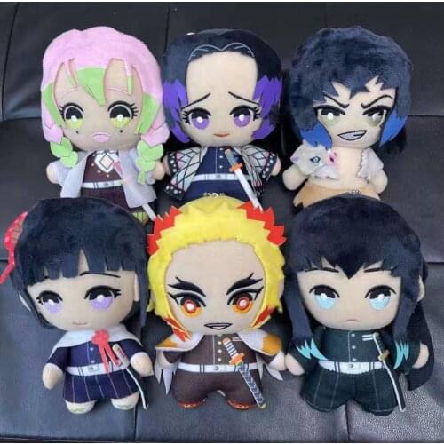 Original Demon Slayer Kimetsu no Yaiba Shinazugawa Genya Tengen Uzui Chibi Plush Toy stuffed toys Doll Give a gift
