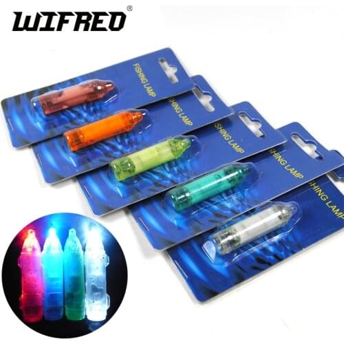 Wifreo 5pcs Mini Underwater Fishing Lamp Flashing LED Octopus Lure Light Fish Gathering Squid Lights Saltwater Fishing Tackle
