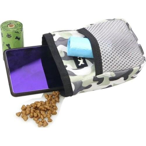 Portable Outdoor Pets Feed Storage Pocket Pet Dog Treat Pouch Puppy Training Snack Reward Bags Detachable Waist Bag