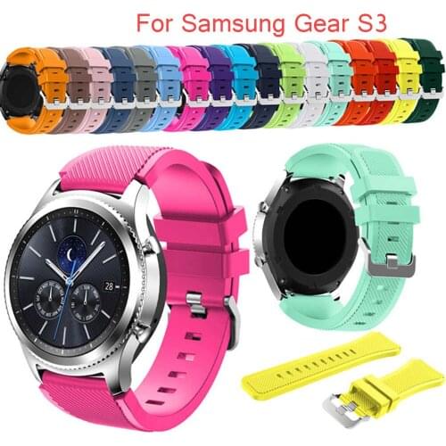 200PCS 22mm Sports Silicone Watch Band for Samsung Gear S3 Frontier/Classic Strap for Huami Amazfit Pace/Stratos 2/1 Wristbands