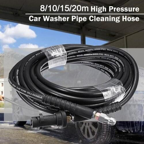 8/10/15/20m High Pressure Water Cleaning Hose for Karcher K2-K7 Car Washe 160bar/2320psi Water Pipe Vehicle Garden Washing Tool