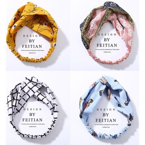 Scrunchies Woman Knotted Turban Hair Accessories for Girls Turban Elastic Hairband Head Wrap Striped Hair Scrunchies