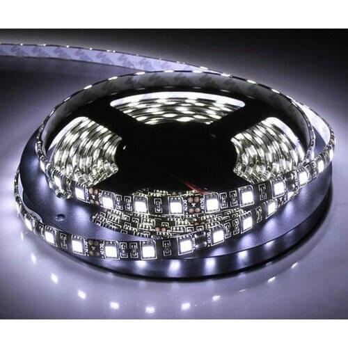 20rolls BLACK PCB 5M 5050 SMD 30Leds/M NON-Waterproof Flexible Strip light Cabinet Car Home-RED/BLUE/WHITE/WARM WHITE optional
