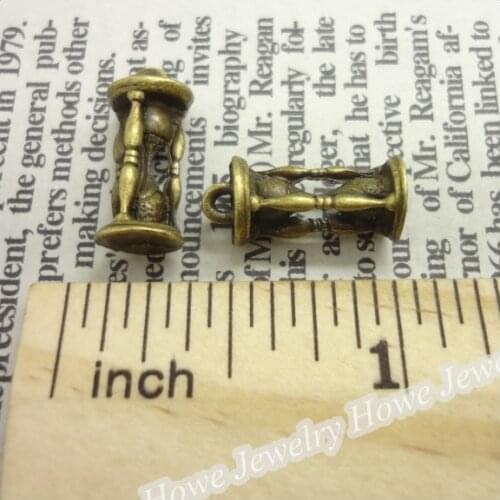 27pcs Charms Hourglass Pendant Ancient bronze Zinc Alloy Fit Bracelet Necklace DIY Metal Jewelry Findings