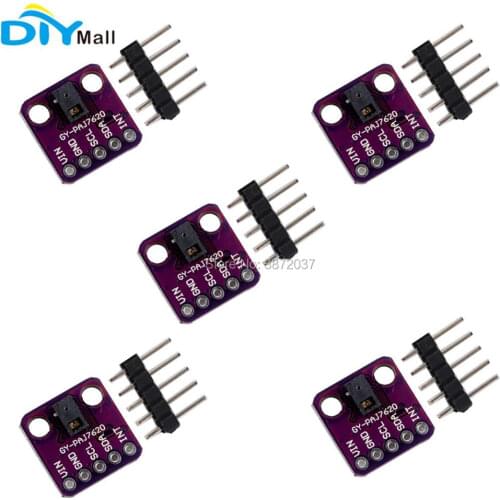 5pcs/lot GY-PAJ7620 Gesture Moving Recognition Sensor Module I2C Breakout Board for Arduino