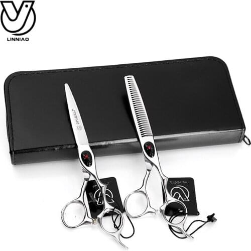 6 inch Salon Barber Scissors Shop Hair Cutting Hairdressing Scissors Styling Tools Shears Regular Flat Teeth Blades Com