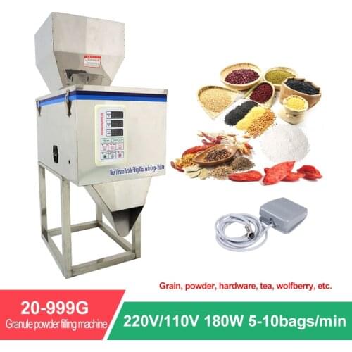 999G Automatic Weighing Granule Powder Filling Machine Tea Leaf Grain Medicine Seed Salt rice Intelligent Packing Machine