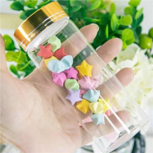 47*120*34mm 150ml Large Glass Bottles Gold Screw Cap Glass Bottles For Sand Candy Gift Jars Eco-Friendly 24pcs Free Shipping