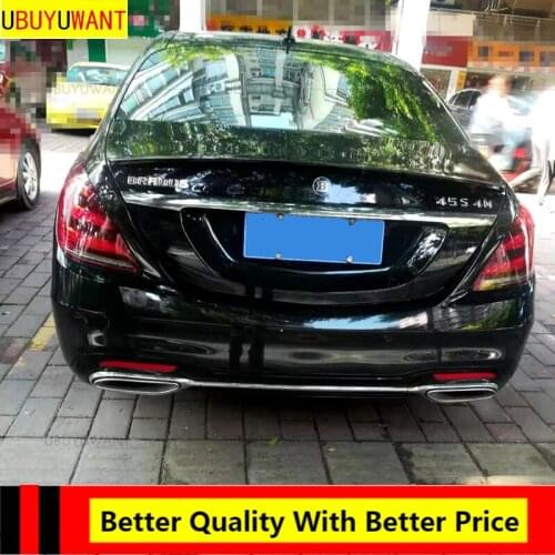 For Mercedes-Benz S Series W222 ABS Primer Color Car Tail Wing Decoration Rear Trunk Spoiler For 2016-2020 S300 S350 S400 S450