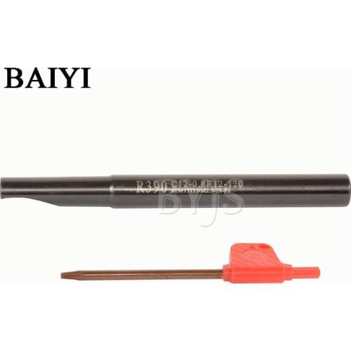Milling cutter R390 C12-0.8R12-120 Indexable End Milling Holder Shank diameter 12mm length 120mm for APMT1135 / APKT1135 holder