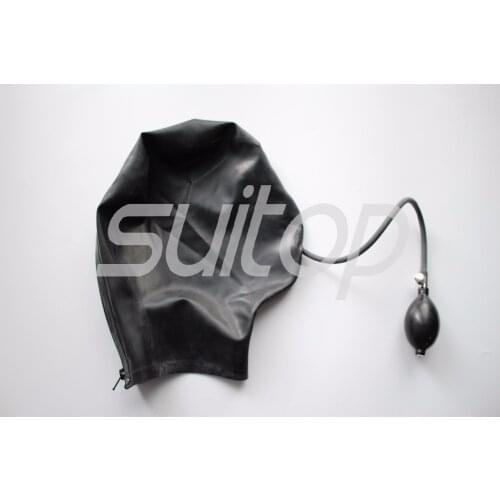 Natural latex hoods not including metallic lock