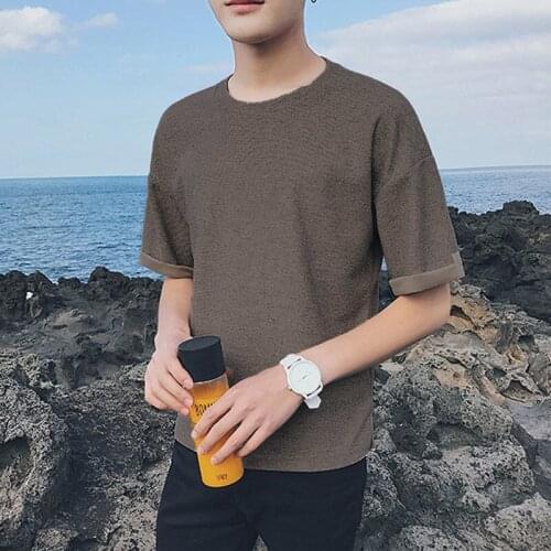 Мужские однотонные футболки MDNSUPSTAR China At AliExpress