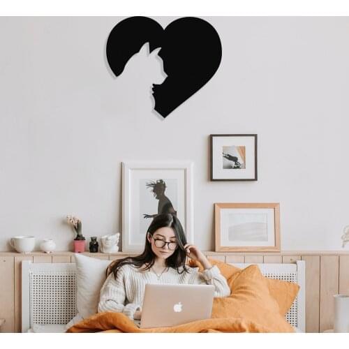 MIGNATIS Heart Cat Wall Room Home Accessory Metal Wall Decor Wall ArtKitchen Wall Decor, Office, Living Room