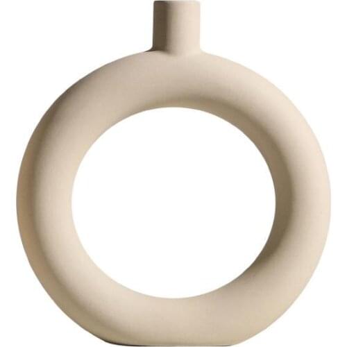 Nordic Minimalist Ceramic Dried Flower Flower Arrangement Creative Home Decoration Table Porch Flower Arrangement Vase