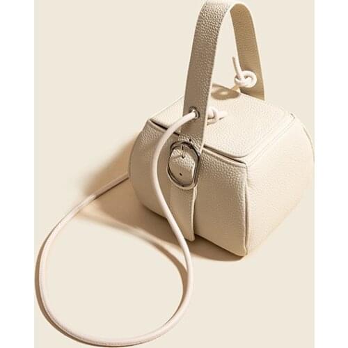 2021 New High-end Mini Rice Box Bag Single Shoulder Cross-slung Small Designer Square Bag Genuine Leather Handbags For Women