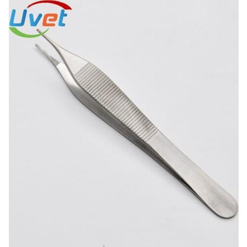 Uvet Medical stainless steel tweezers 10pcs 12.5cm Big belly Dressing tweezers