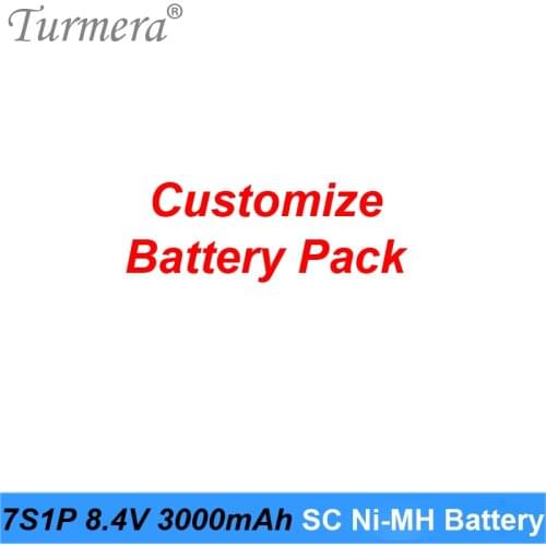 Turmera 8.4V 3000mAh SC3000 Ni-MH Battery for 7S1P Customize