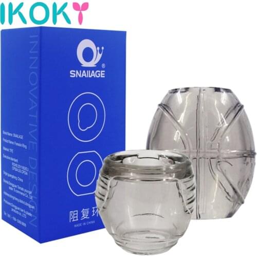 IKOKY 2Pcs/Set Male Chastity Device Penis Ring Delay Ejaculation Adult Products Foreskin Correction Cock Ring Sex Toys For Men