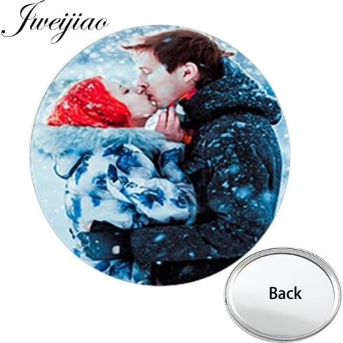 Youhaken For Lovers Happy Valentines Day Gift One Side Mini Pocket Mirror Portable Makeup Vanity Hand Travel Purse Mirror