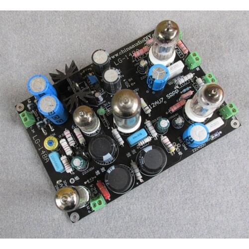 12AU7 SRPP amplified output bile preamp circuit board LG148A, without negative feedback, reducing intermodulation distortion